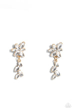 Load image into Gallery viewer, Goddess Grove - white/gold post earring