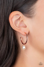 Load image into Gallery viewer, GLAM OVERBOARD - COPPER HOOP earrings