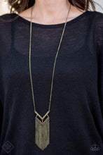 Load image into Gallery viewer, Alpha Glam - BRASS Necklace