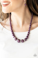 Load image into Gallery viewer, Party Pearls - Purple Necklace