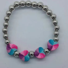 Load image into Gallery viewer, Lil Diva's (kids) heart shape mosiac stone bracelet *** 4 for $1***