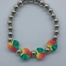 Load image into Gallery viewer, Lil Diva's (kids) heart shape mosiac stone bracelet *** 4 for $1***