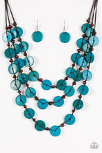Load image into Gallery viewer, Tiki Tango - Blue Necklace