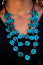 Load image into Gallery viewer, Tiki Tango - Blue Necklace