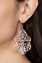 Load image into Gallery viewer, Festival Foliage D - Rose Gold earrings
