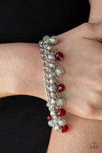 Load image into Gallery viewer, Party Spree - Red Necklace/ The Pary Planner Red Bracelet SET SOLD TOGETHER