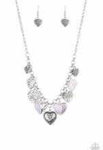 Load image into Gallery viewer, Grow Love -Purple Necklace & Garden Hearts Purple Bracelet SET SOLD TOGETHER