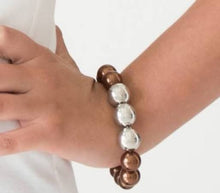 Load image into Gallery viewer, Uptown Talker -Brown Necklace & All Dressed Uptown Brown Bracelet SET SOLD TOGETHER