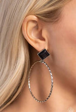 Load image into Gallery viewer, Canyon Circlet-Black Earrings