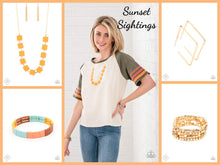 Load image into Gallery viewer, SUNSET SETTING - COMPLETE SET. ORANGE/GOLD-