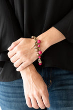 Load image into Gallery viewer, THE GRIT CROW - PINK NECKLACE AND Grit ANd Glamour Bracelet SOLD AS SET