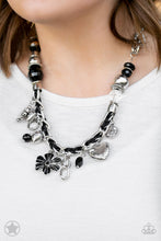 Load image into Gallery viewer, Charmed, I am sure black necklace