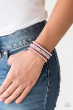 Load image into Gallery viewer, Rollin" In Rhinestones - Pink Bracelets
