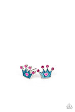 Load image into Gallery viewer, Lil Diva's (kids) crown shaped post earring-***4 for $1.00***