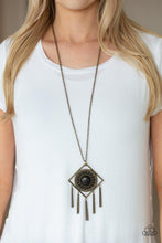 Load image into Gallery viewer, Sandstone Solstice -BRASS Necklace