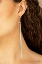 Load image into Gallery viewer, Shimmery Streamers - SILVER Earring
