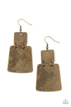 Load image into Gallery viewer, Tagging Along - BRASS Earring