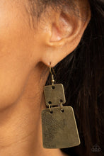 Load image into Gallery viewer, Tagging Along - BRASS Earring