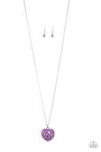 Load image into Gallery viewer, Love Is All Around - Purple Necklace