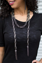 Load image into Gallery viewer, Scarfed for Attention-Black necklace
