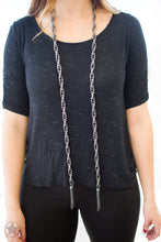 Load image into Gallery viewer, Scarfed for Attention-Black necklace