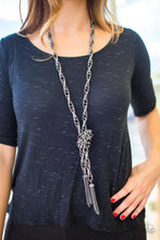 Load image into Gallery viewer, Scarfed for Attention-Black necklace