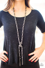 Load image into Gallery viewer, Scarfed for Attention-Black necklace