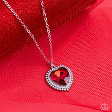 Load image into Gallery viewer, Sweethearts Stroll Necklace/Cluelessly Crushing Bracelet Red SET