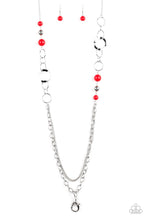 Load image into Gallery viewer, Modern Motley - RED Lanyard