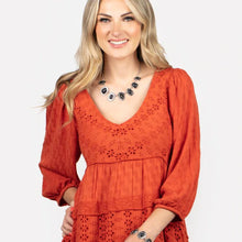 Load image into Gallery viewer, Alberquerque Artisian - Black necklace/ Taos Trendsetter Bracelet SET