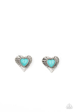 Load image into Gallery viewer, Rustic Romance - Blue Earring