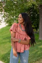 Load image into Gallery viewer, Slanted Shimmer - Copper Ring