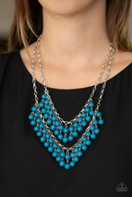 Load image into Gallery viewer, BUBBLY BOARDWALK - BLUE NECKLACE