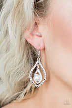Load image into Gallery viewer, Breaking Glass Ceilings- White Earrings