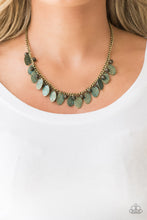 Load image into Gallery viewer, Vintage Gardenia - Brass Necklace