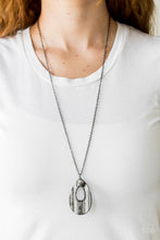 Load image into Gallery viewer, Stop Tear Drop And Roll - Black Necklace