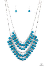 Load image into Gallery viewer, BUBBLY BOARDWALK - BLUE NECKLACE