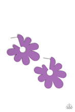 Load image into Gallery viewer, Flower Power- Purple Earring
