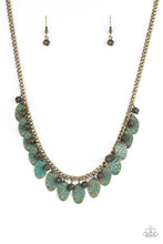 Load image into Gallery viewer, Vintage Gardenia - Brass Necklace
