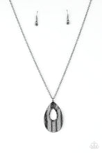 Load image into Gallery viewer, Stop Tear Drop And Roll - Black Necklace