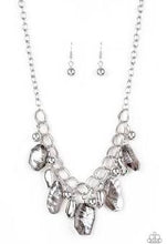 Load image into Gallery viewer, Chrome Drama- black necklace