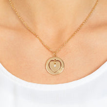 Load image into Gallery viewer, Heart Full Of Faith - Gold Necklace