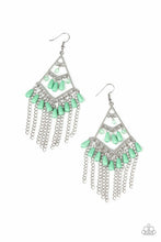 Load image into Gallery viewer, TRENDING TRANSCENDENCE - GREEN EARRINGS
