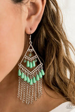 Load image into Gallery viewer, TRENDING TRANSCENDENCE - GREEN EARRINGS