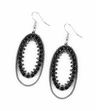 Load image into Gallery viewer, MARRY INTO MONEY -BLACK EARRING