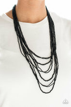 Load image into Gallery viewer, TOTALLY TONGA BLACK - BLACK NECKLACE