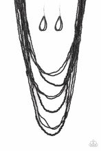 Load image into Gallery viewer, TOTALLY TONGA BLACK - BLACK NECKLACE