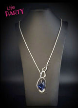 Load image into Gallery viewer, OPTICAL OPULENCE- BLUE NECKLACE