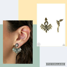Load image into Gallery viewer, Wing Fling - Brass Earrings