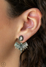 Load image into Gallery viewer, Wing Fling - Brass Earrings